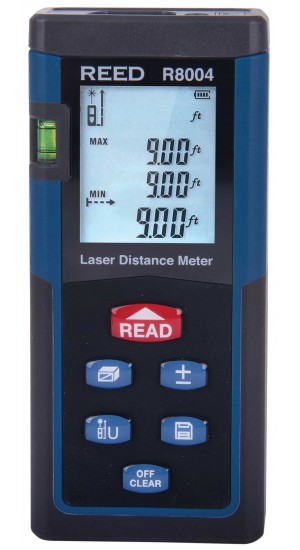 REED R8004 Laser Distance Meter, 131′ (40m)