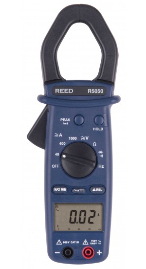 REED R5050 1000A True RMS AC/DC Clamp Meter