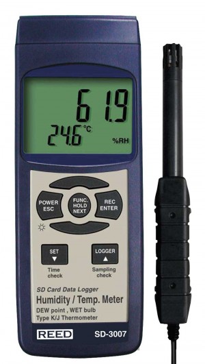 REED SD-3007 Data Logging Thermo-Hygrometer